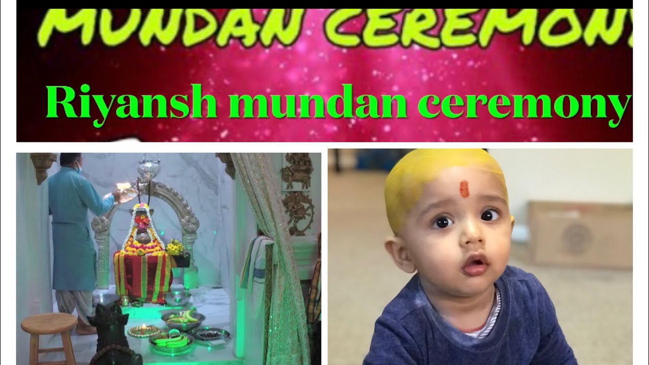 Mundan ceremony in America #Riyansh mundan ceremony in DFW Hindu temple dallasTx #big day of my life