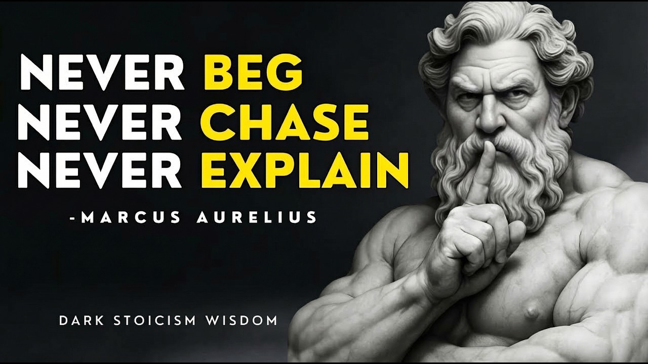 Stop Chasing. Stop Begging. Stop Explaining. Just Move in Silence | Marcus Aurelius Stoicism