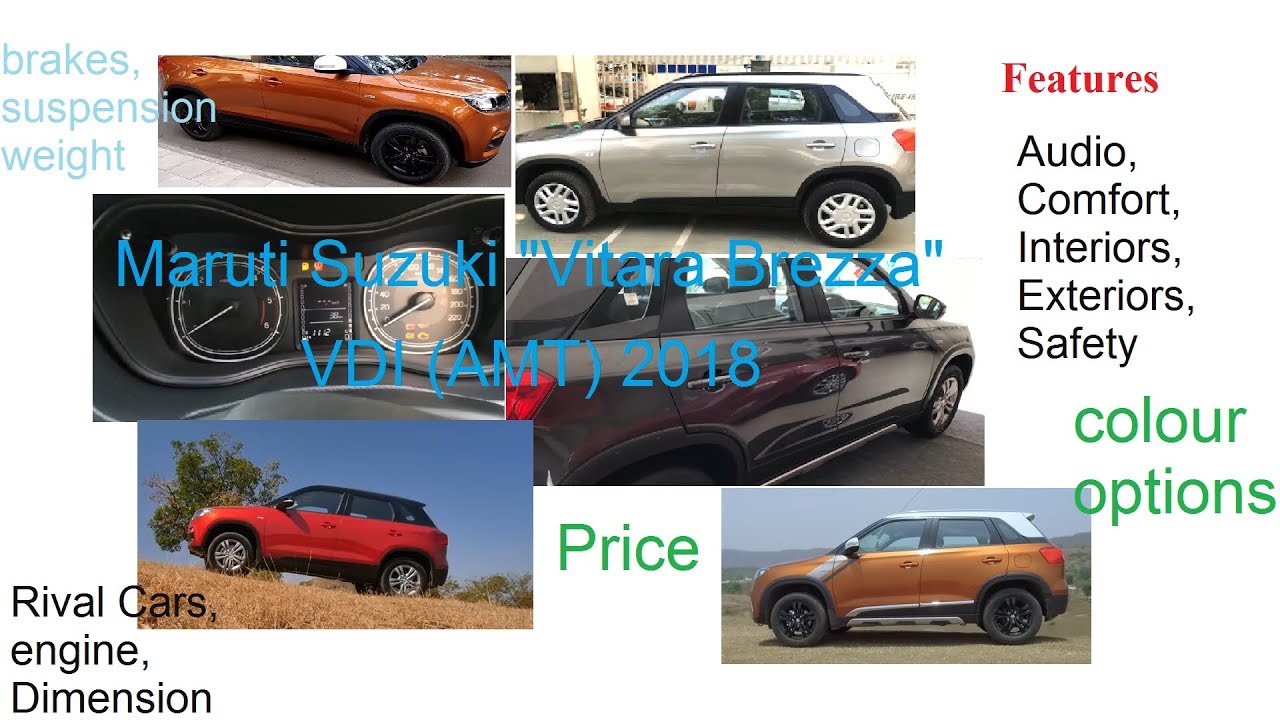 2018 Maruti Suzuki Vitara Brezza VDI AMT - Features - onuics Agg