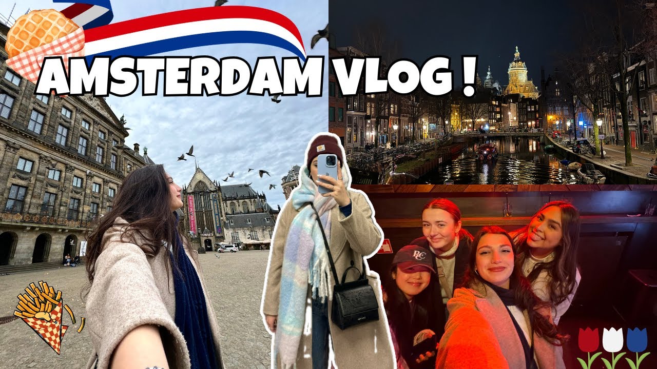 AMSTERDAM'A GİTTİM! Flowers Market, Vondelpark, Red Light, St Christopher's Inn!