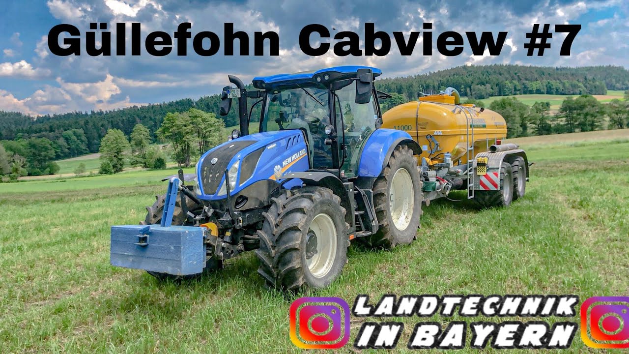 New Holland t6 mit Zuhammerfass 11000 Güllefohn (Cabview #7)