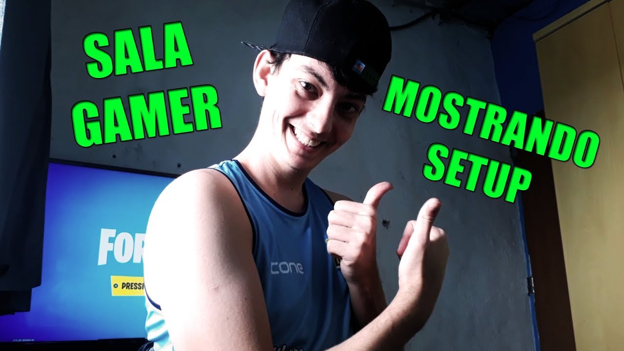 MEU PRIMEIRO V&Iacute;DEO DO CANAL + MOSTREI MEU SALA GAMER
