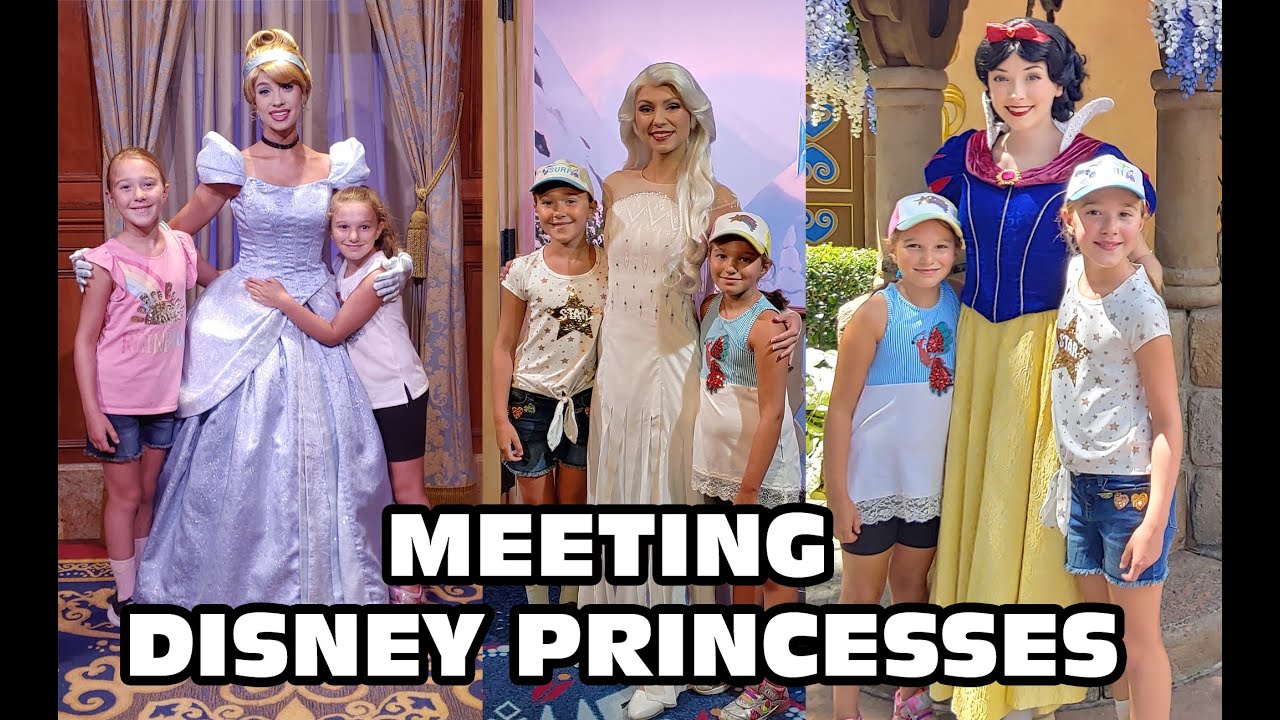 Meeting all the princesses at Disney world