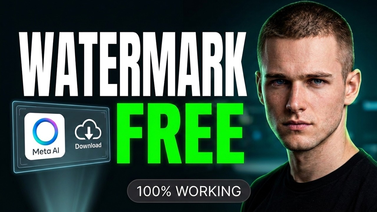 How to remove watermark from Meta AI videos.