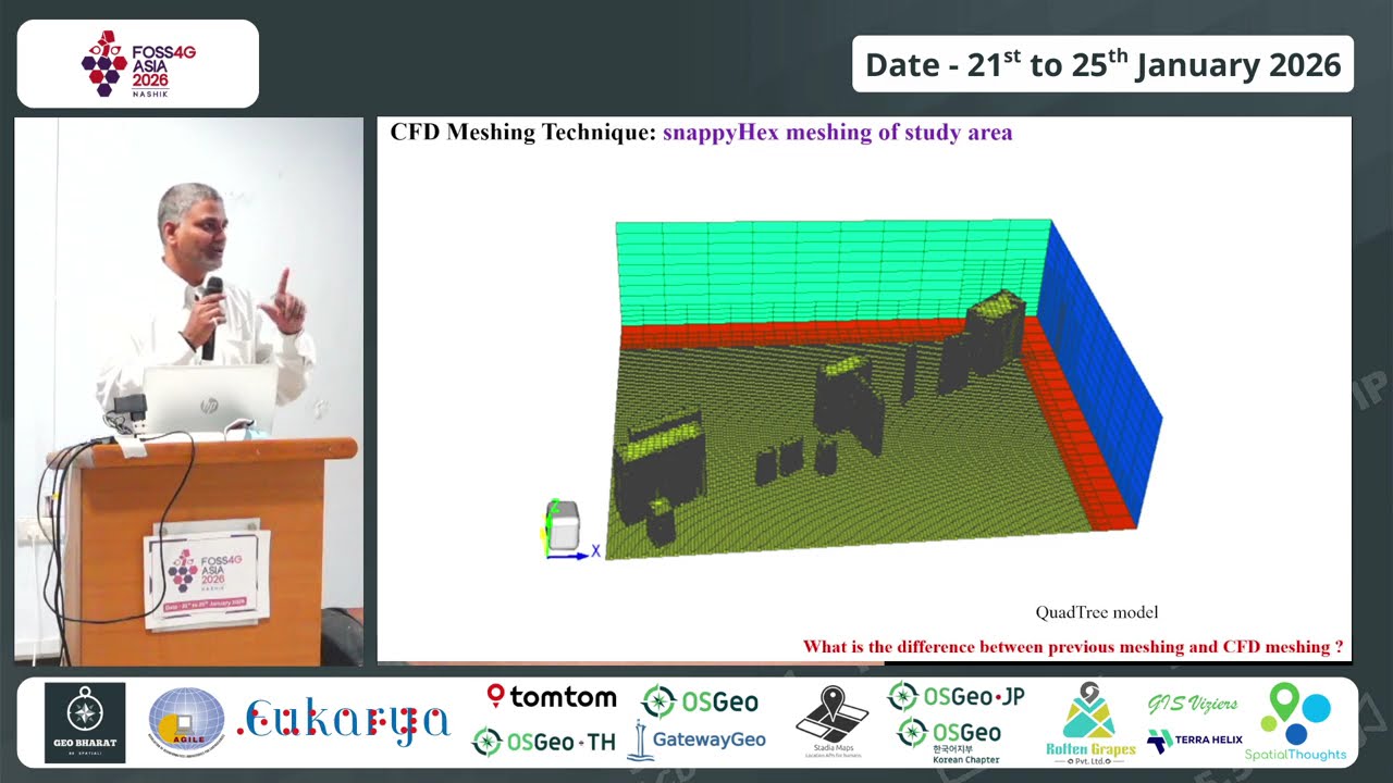 FOSS4G Asia 2026 | Interoperability Challenges Between GIS, CAD, and CFD in Open-Source Ecosystems