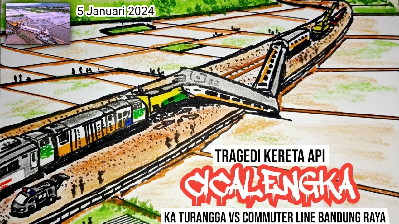TRAGEDI KERETA API CICALENGKA, 5 JANUARI 2024#keretaapi #keretaapiindonesia #tragedi