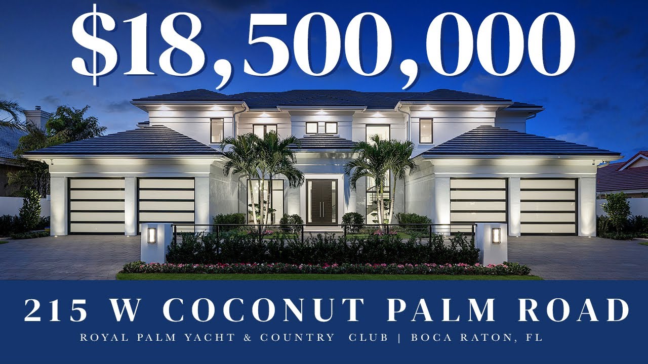 Tour an Incredible $18.5M Waterfront Estate in East Boca Raton!