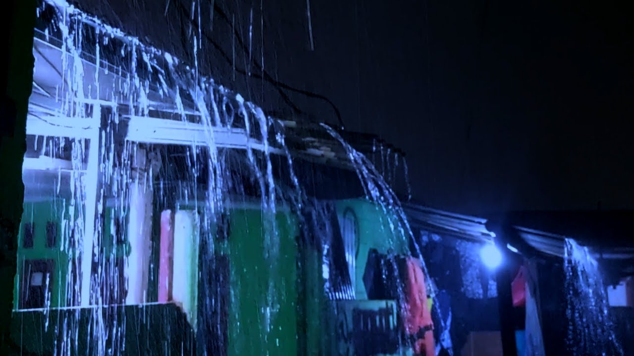 Heavy Rain Falling on Roof 🌧️ Relaxing Rain Sounds for Sleep & Stress Relief (1 Hour)