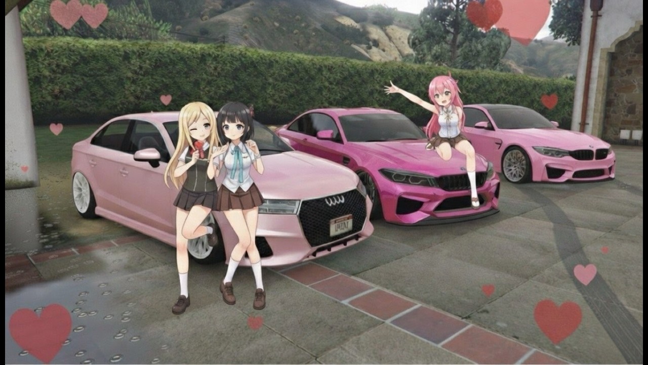 GTA V VALENTINES CAR MEET! (PS5)