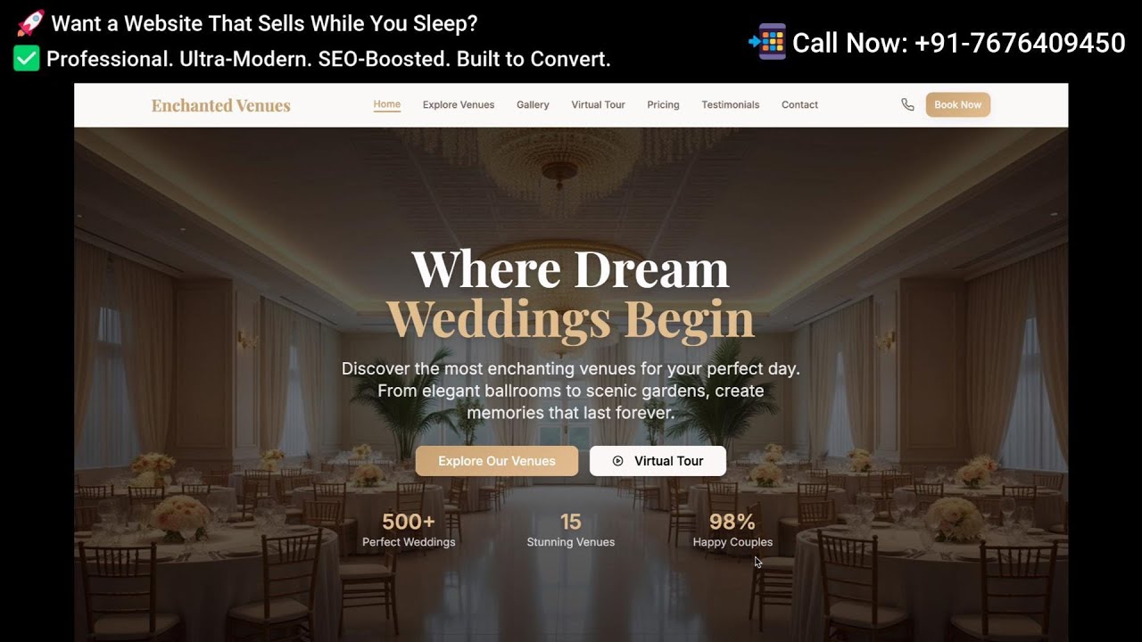 Wedding Venue Website: Get More Direct Bookings