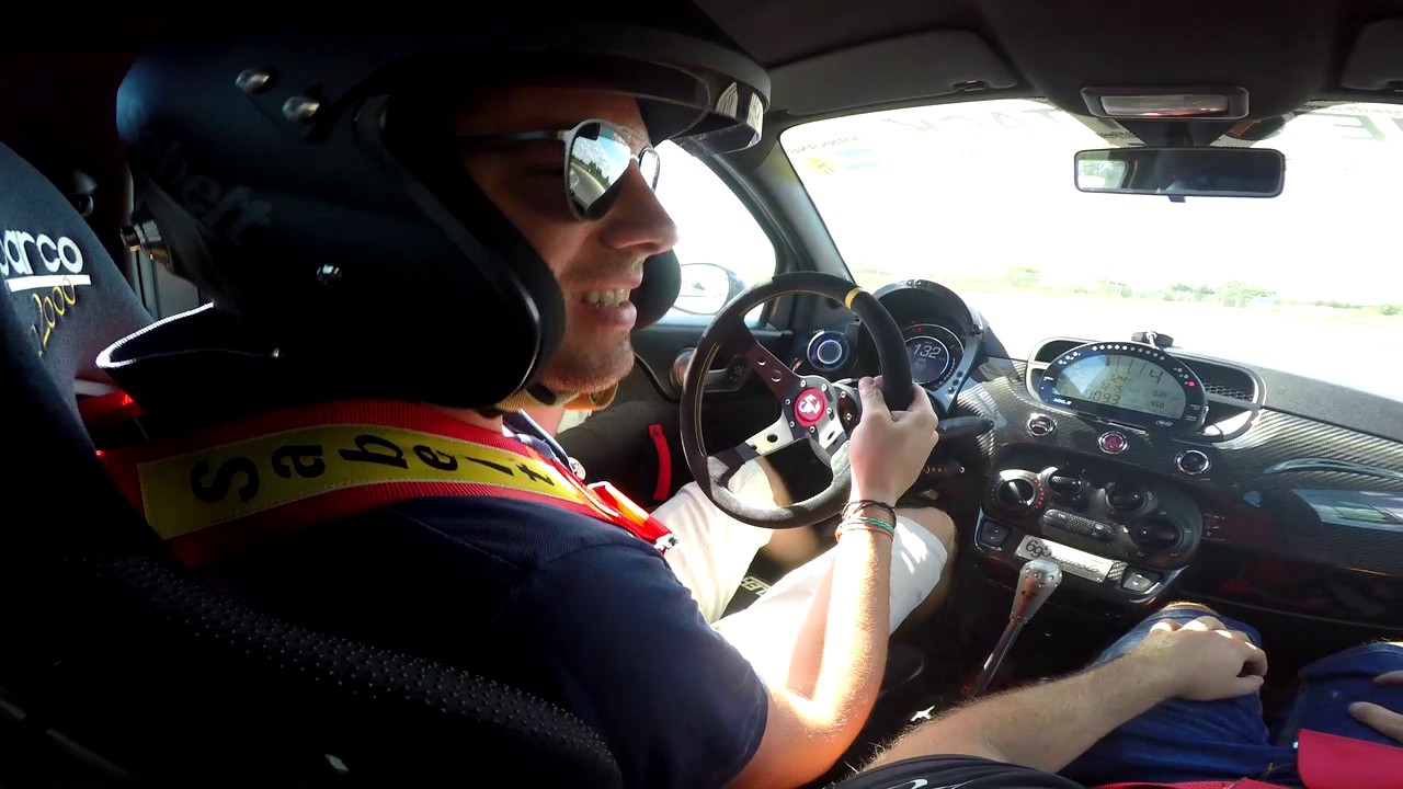 POV - Abarth 695 Biposto - Vallelunga - Driver: Cesare Bassanini - Time Attack Italia FP1