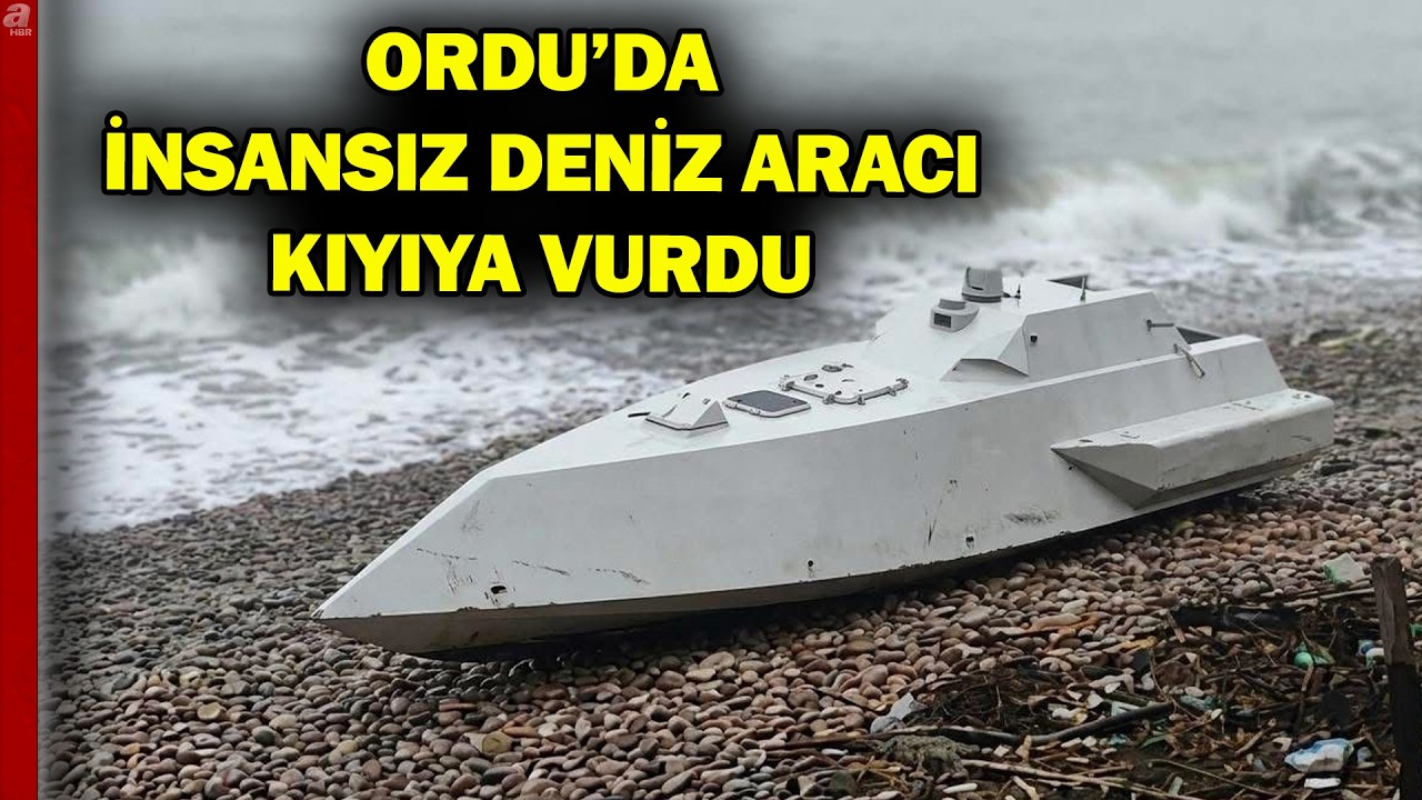 Ordu&rsquo;da Kıyıya İnsansız Deniz Aracı Vurdu! İşte O G&ouml;r&uuml;nt&uuml;ler | A Haber