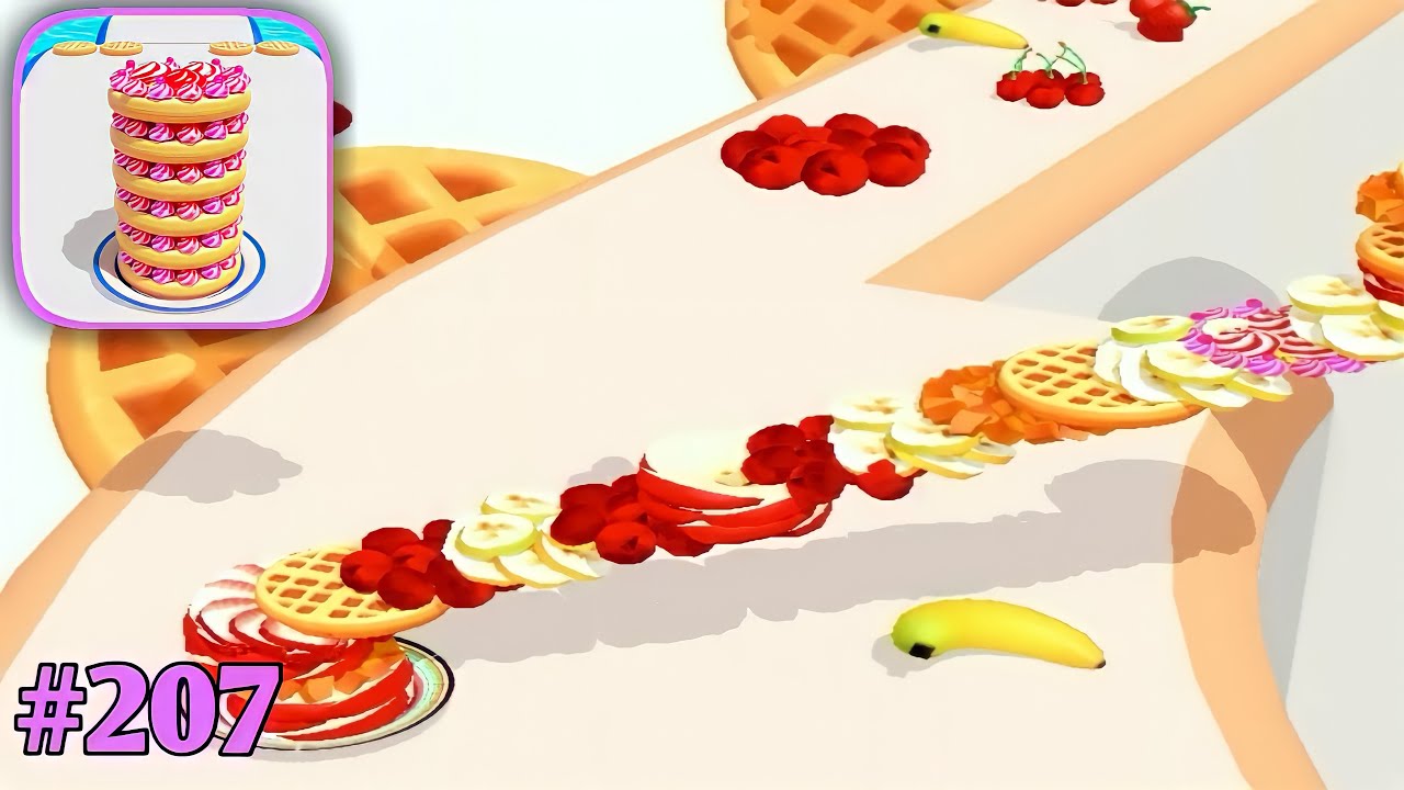 Pancake Rush All Levels Walkthrough Gameplay iOS,Android New Update Mobile Game Max Level #207