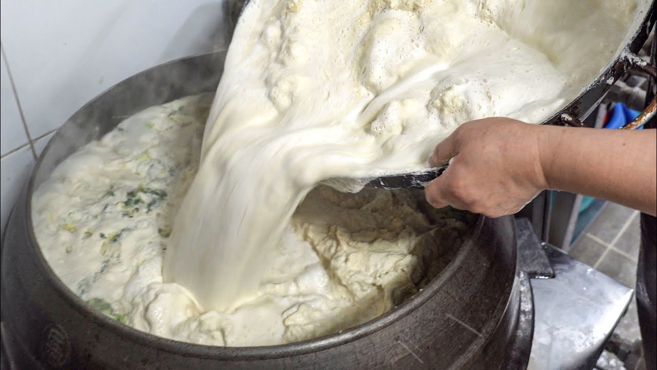 100% Pure Soy Pulp(Okara) Soup│Korean Street Food│Korean Food