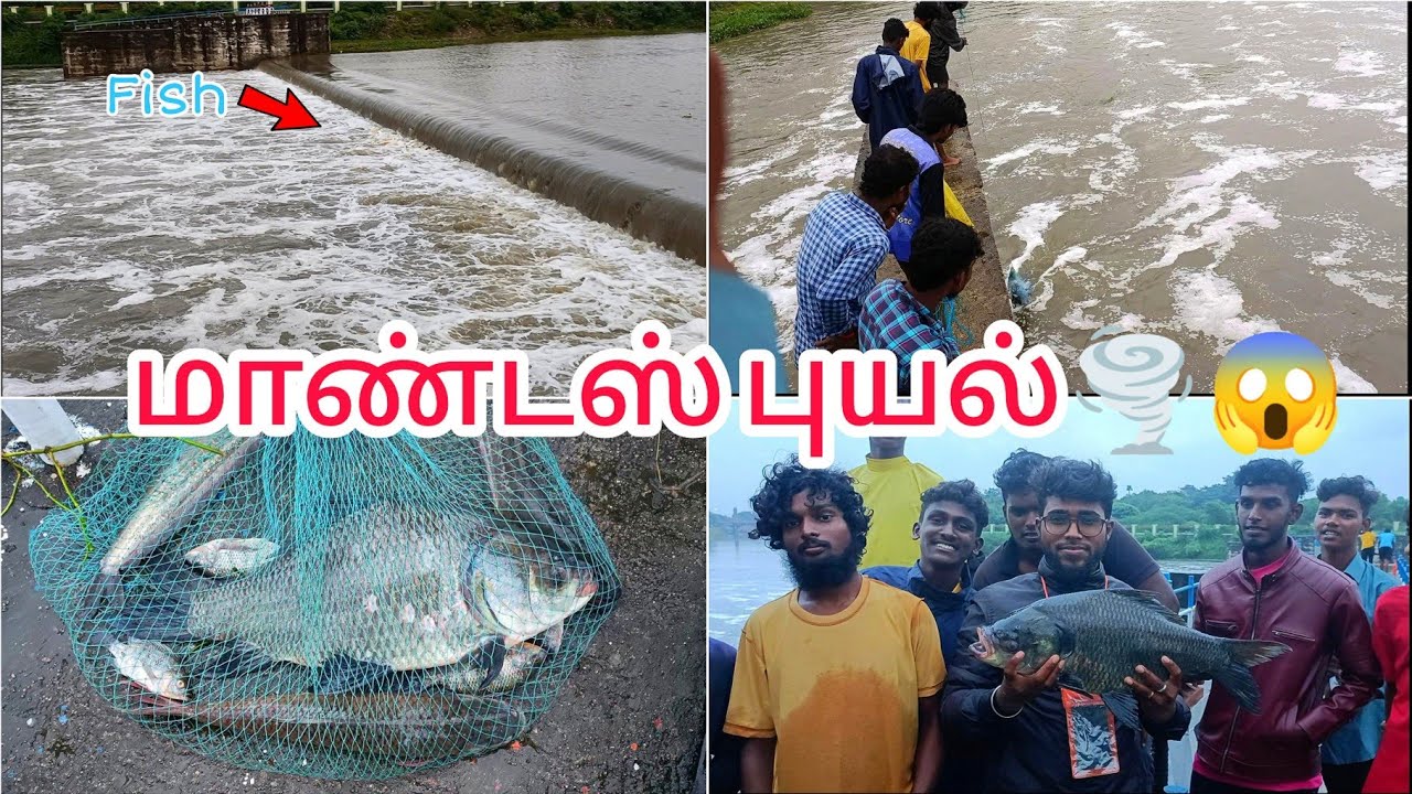 🛑⛈️Red Alert❗| மாண்டஸ் புயல் | Mandous Cyclone | Net Fishing Video | #fishing