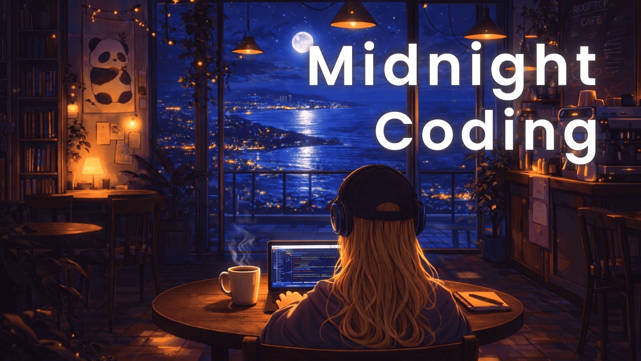 Midnight Rooftop — Flow State Coding Music