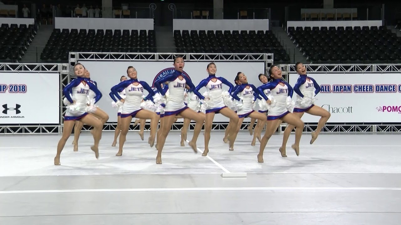 福井商業高校JETSの1・2年生チーム JETS Blue in 全日本チアダンス選手権2018