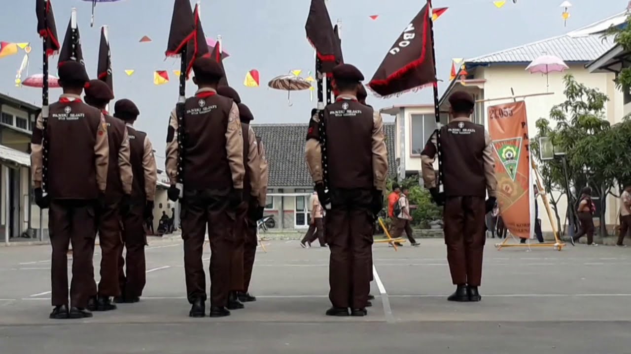 Pos PBB Tongkat MTSN 2 Majalengka Putra pada LHR Th. 2019 di SMK KORPRI Majalengka
