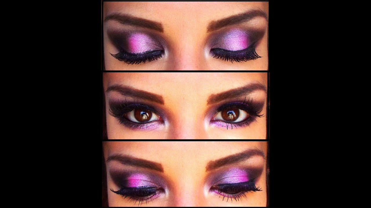 Maquillaje en purpura