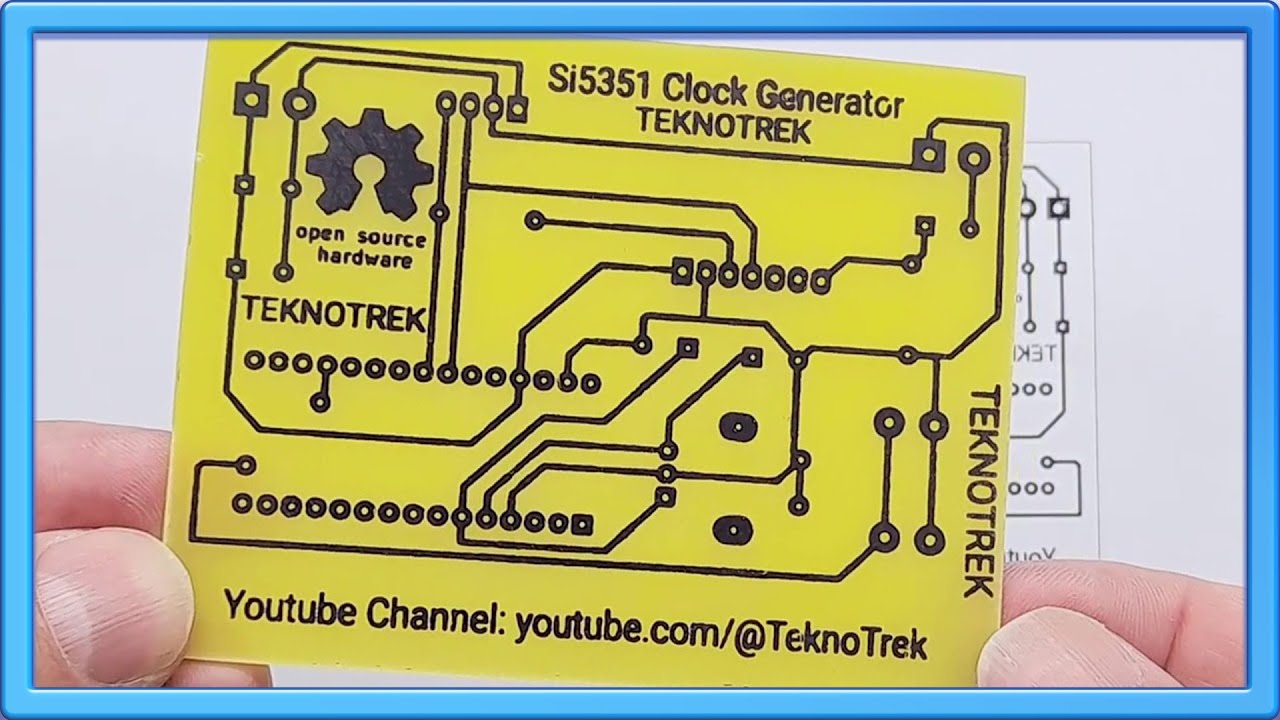Производство PCB дома: Простой и быстрый метод! 🛠️ | Si5351 Clock Generator