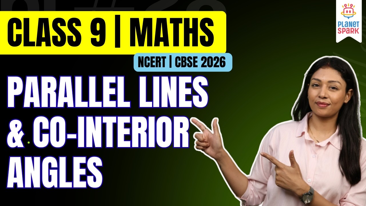 Parallel Lines & Co-Interior Angles Explained 📐 | Transitivity Property | Class 9 Maths Chapter 6