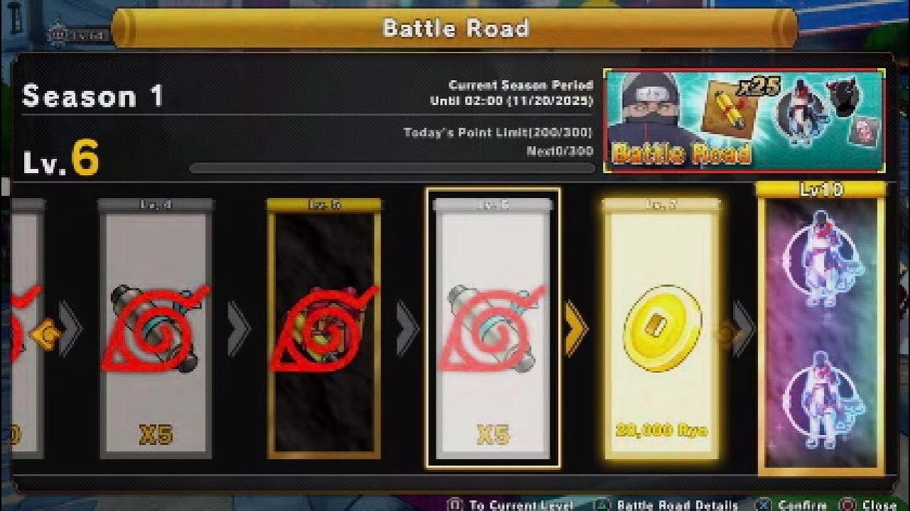 New Battle Road Event In NARUTO TO BARUTO :SHINOBI STRIKER