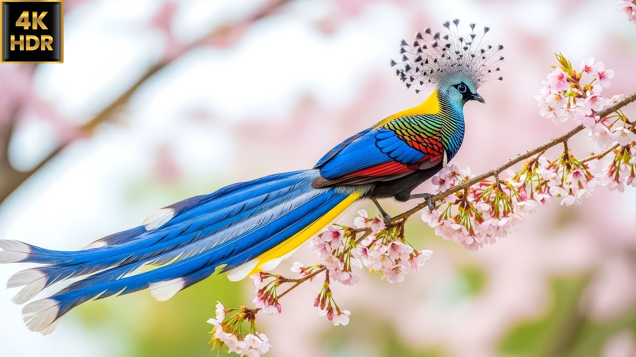 Extraordinary Long Tailed Birds of the Wild – Breathtaking 4K ASMR