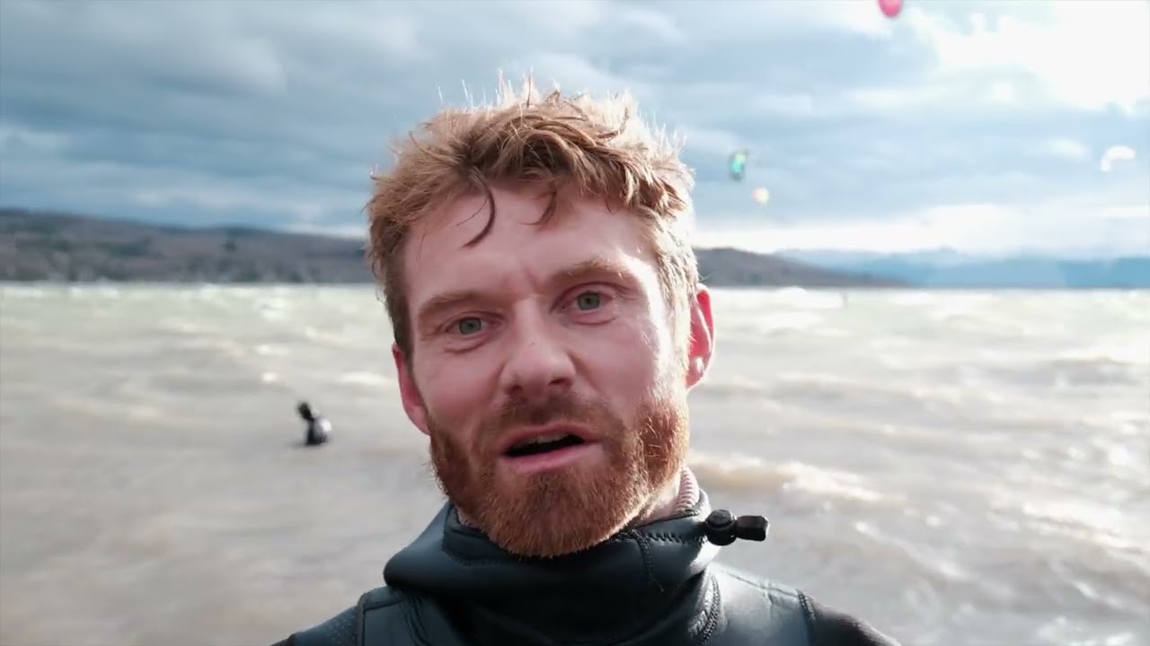 Sturmwarnung: Big Air mit Extrem-Kiter Ruben bei Orkanböen am Ammersee