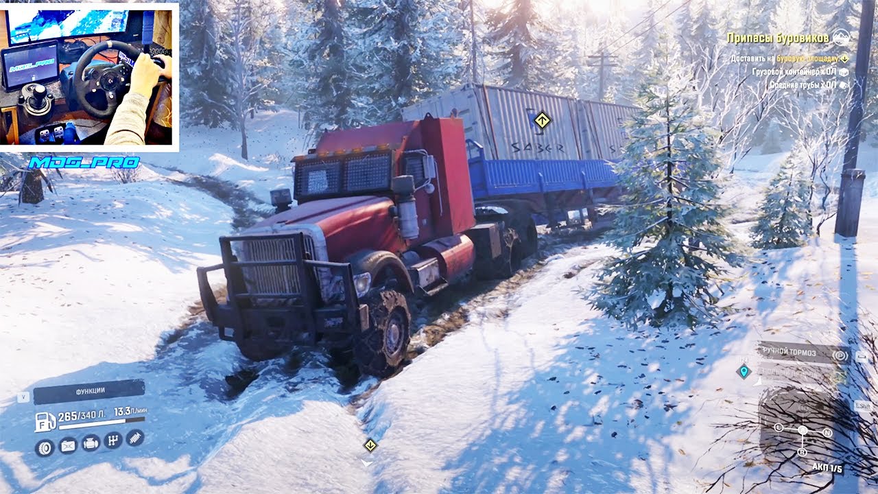 SnowRunner Navistar 5000-MV + Logitech G 920 + Shifter