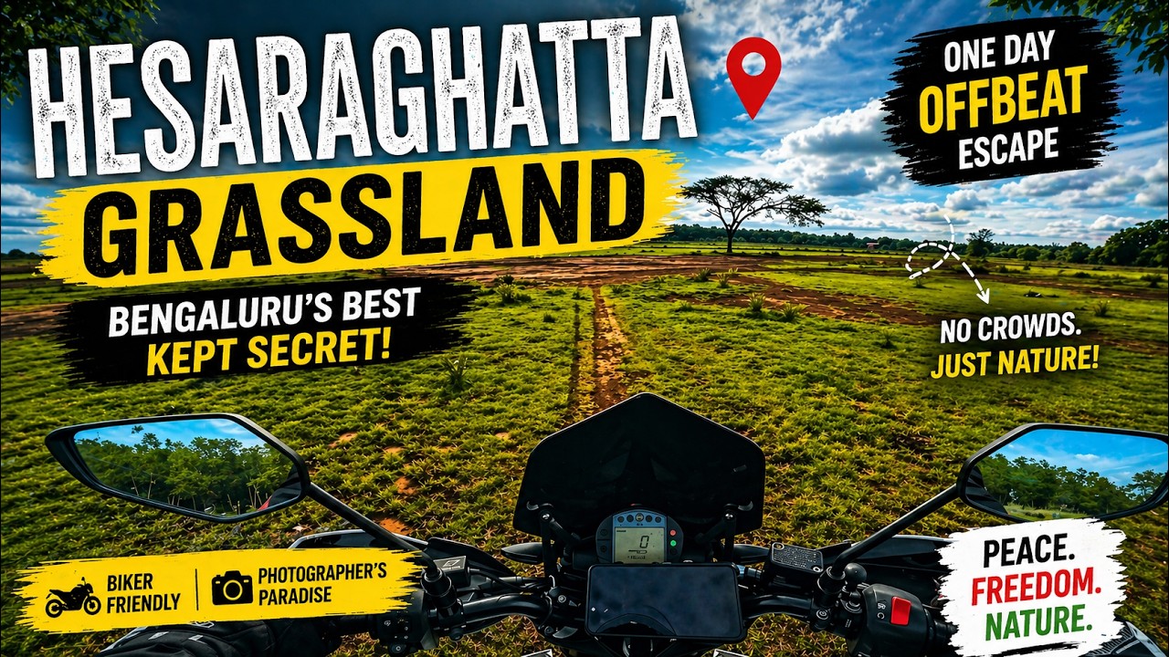 Best Off-Beat Place Near Bengaluru | Hesaraghatta Grassland | Weekend Spots