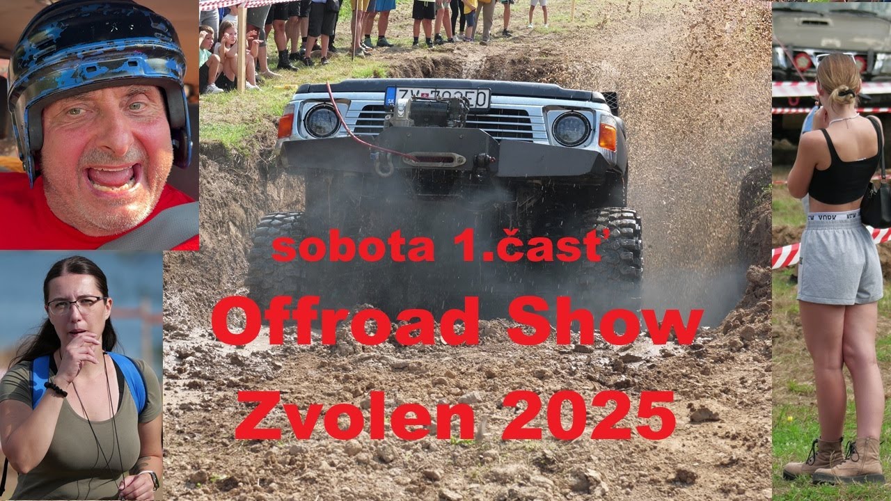4x4 OFF ROAD SHOW Zvolen 2025 - Zvolenské návraty - PRVÁ ČASŤ SOBOTA Nissan Patrol Jeep Cherokee 4K