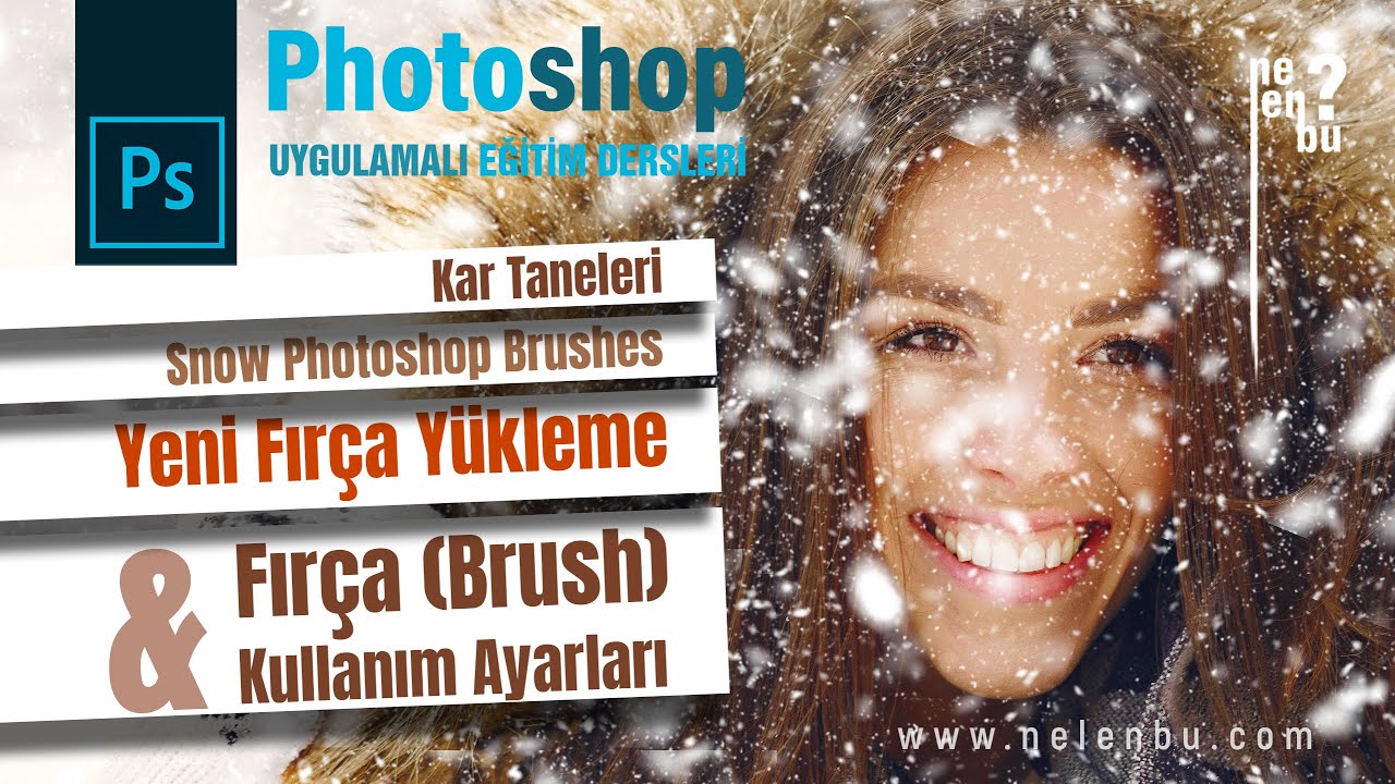Fırça (Brush) Ayarları - Yeni Fırça Ekleme (Kar Taneleri Fırçası-Snow Brushes) - Photoshop Dersleri