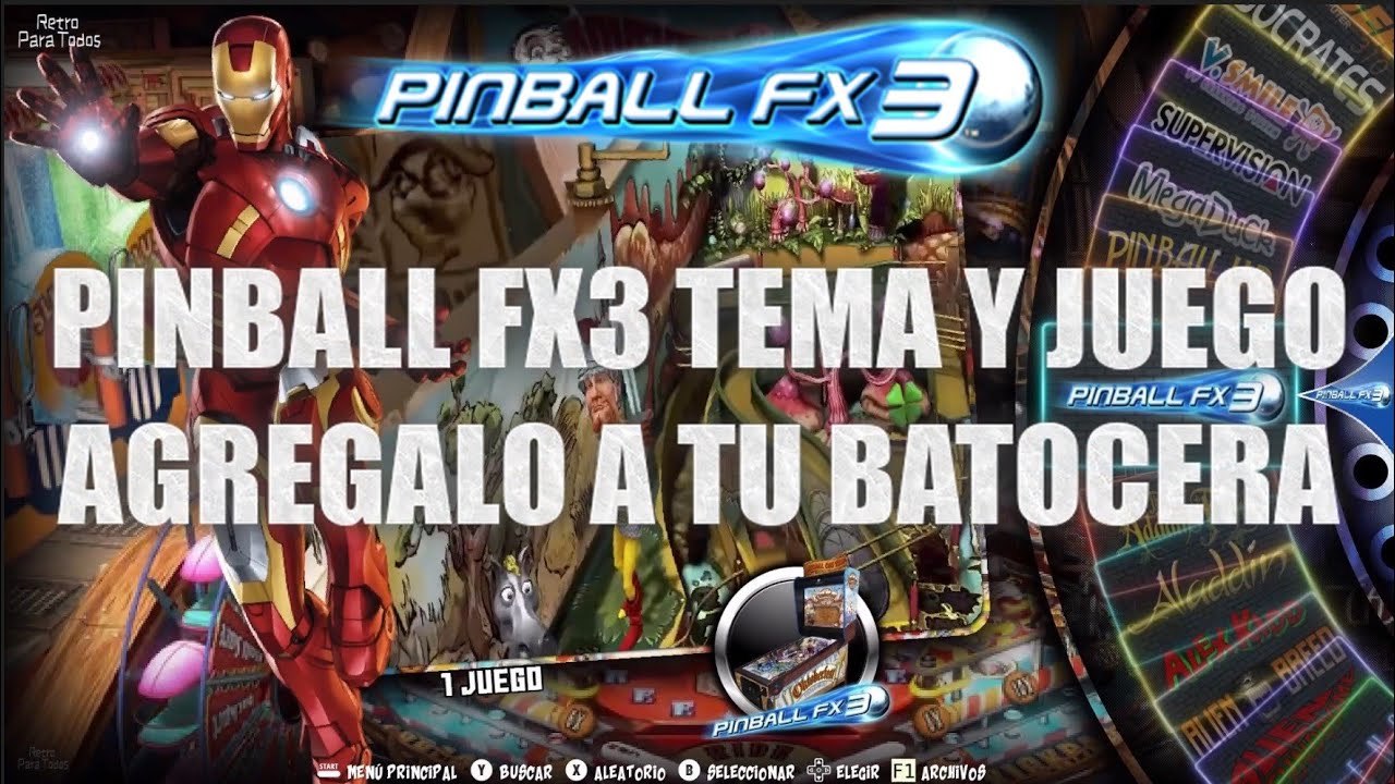 Pinball FX3 Tema y Juego agrégalo a tu Batocera