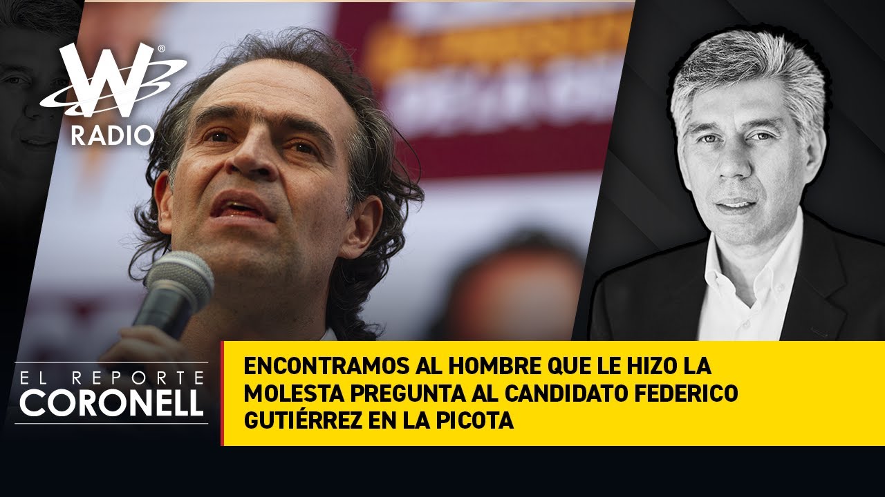Encontramos al hombre que le hizo la molesta pregunta al candidato Federico Gutiérrez en La Picota