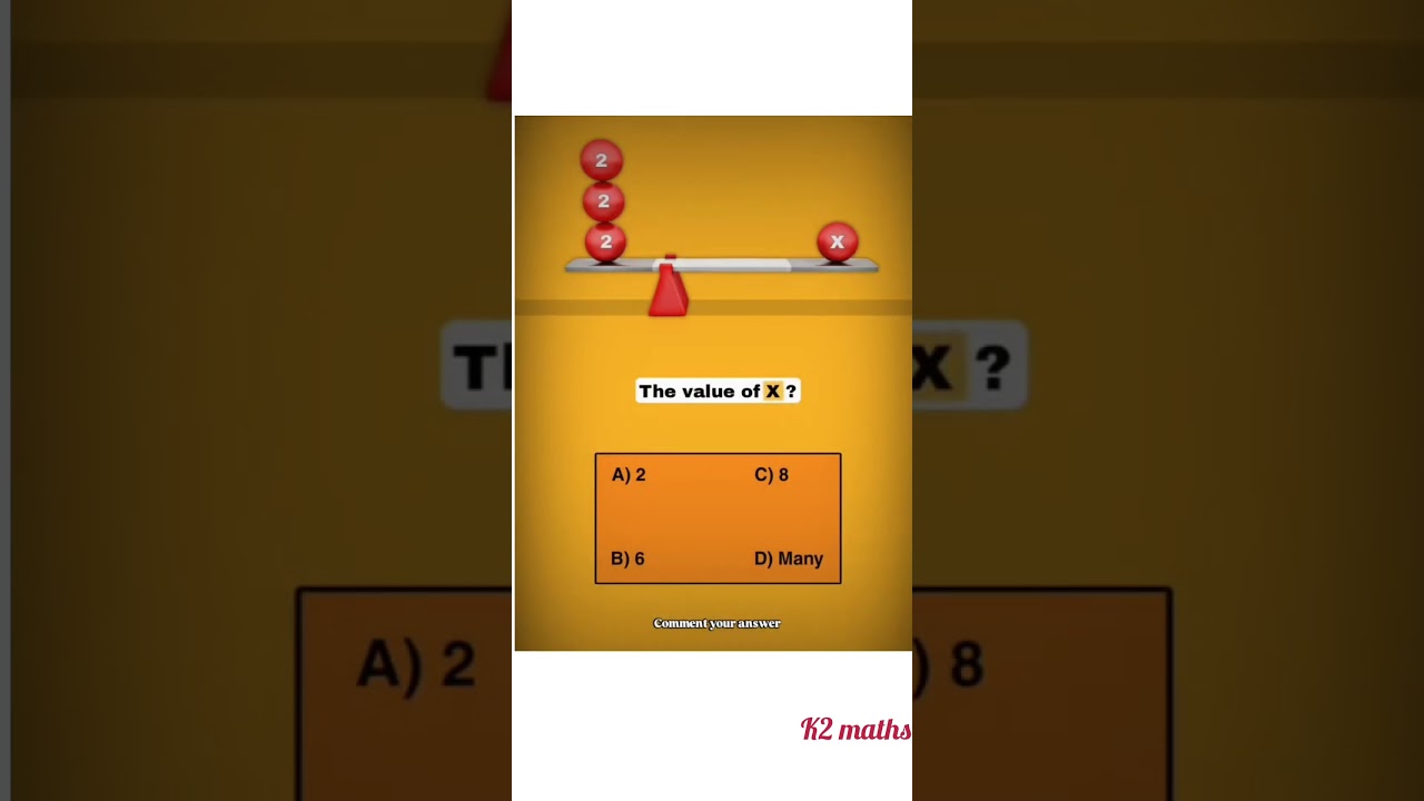 Find The Value Of X #ytshorts #maths #question #mathsstudents #mathslife #viral #shorts #play