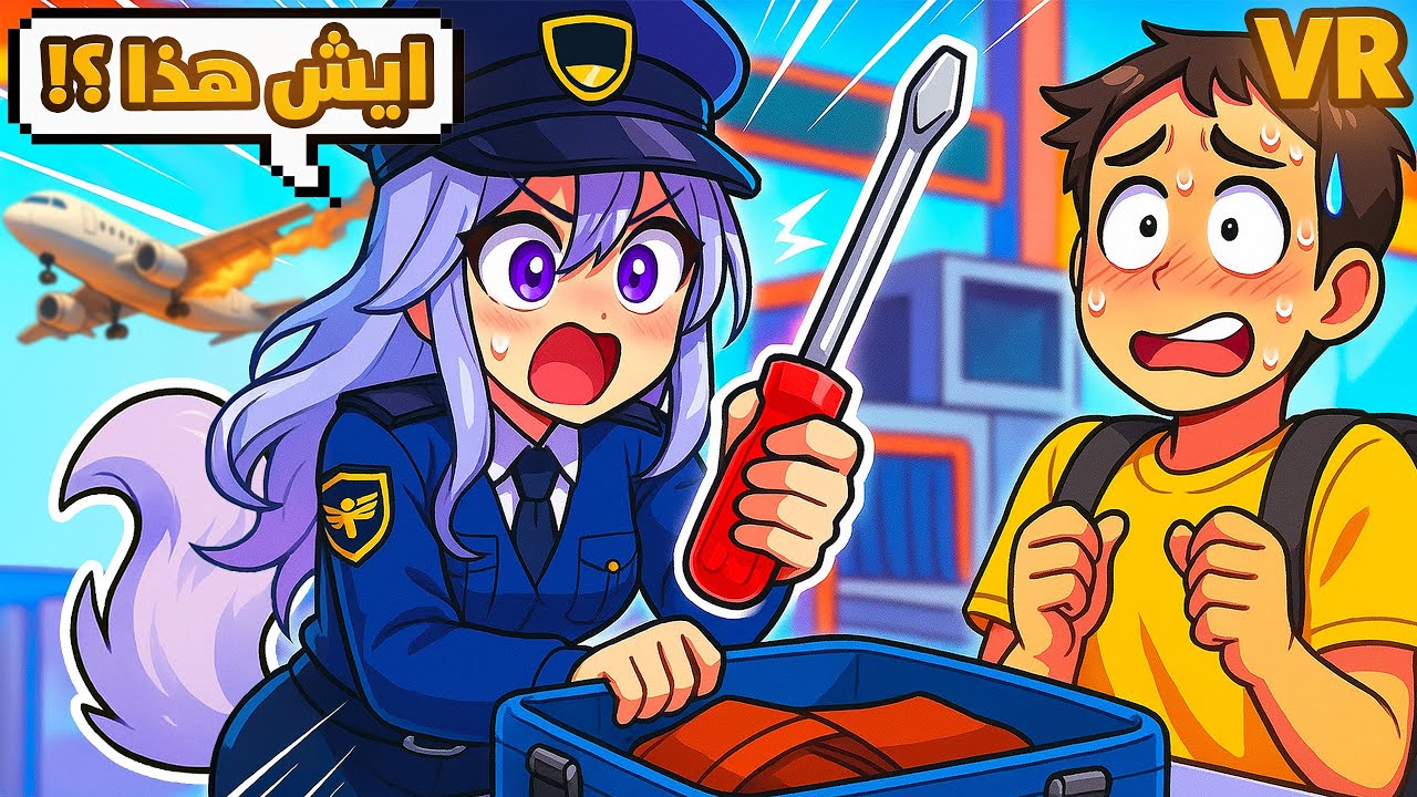 توظفت في امن المطار وشفت مصايب المسافرين! 😂🛫 | Airport Security Guard VR
