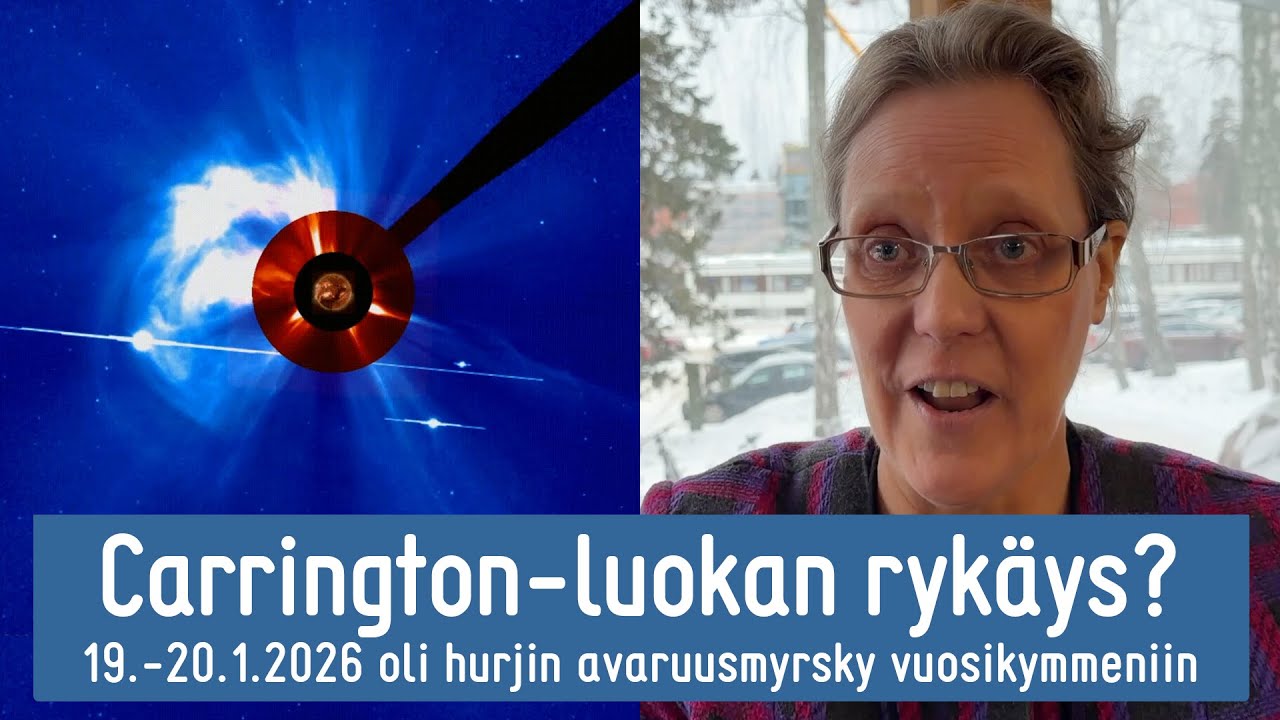 Pilvet peittivät hurjan avaruusmyrskyn, mutta se oli VALTAVA