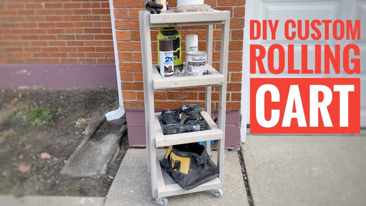 DIY ROLLING UTILITY CART