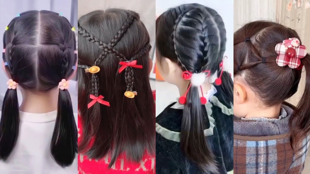 أسهل واسرع تسريحات شعر للمدارس والخروجات والمناسبات بسيطة وسهلةوسريعة موضه2026 #hairstyle #trending 