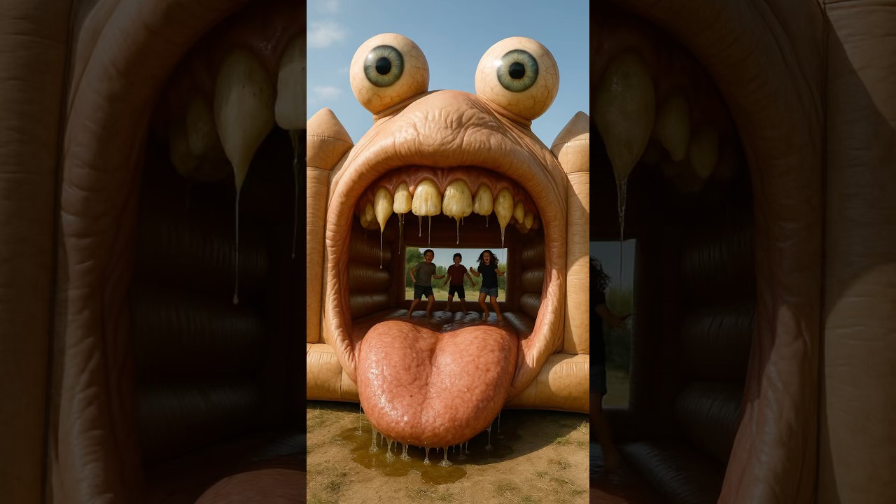 This bouncy castle is kinda strange &hellip;😳&hellip;