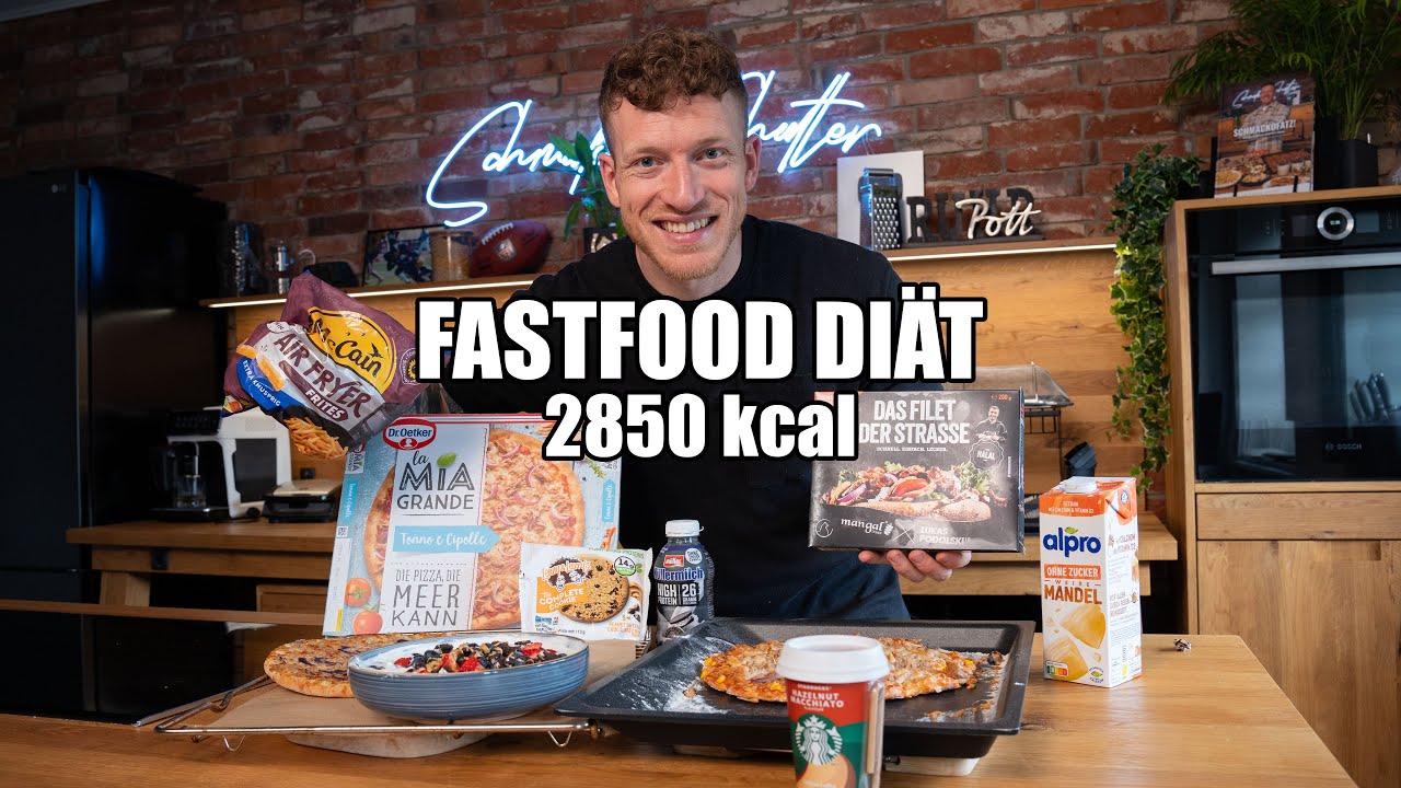 Schnell ABNEHMEN mit der FASTFOOD DIÄT | Vergleich 4  Mahlzeiten (High Protein / wenig Kalorien)