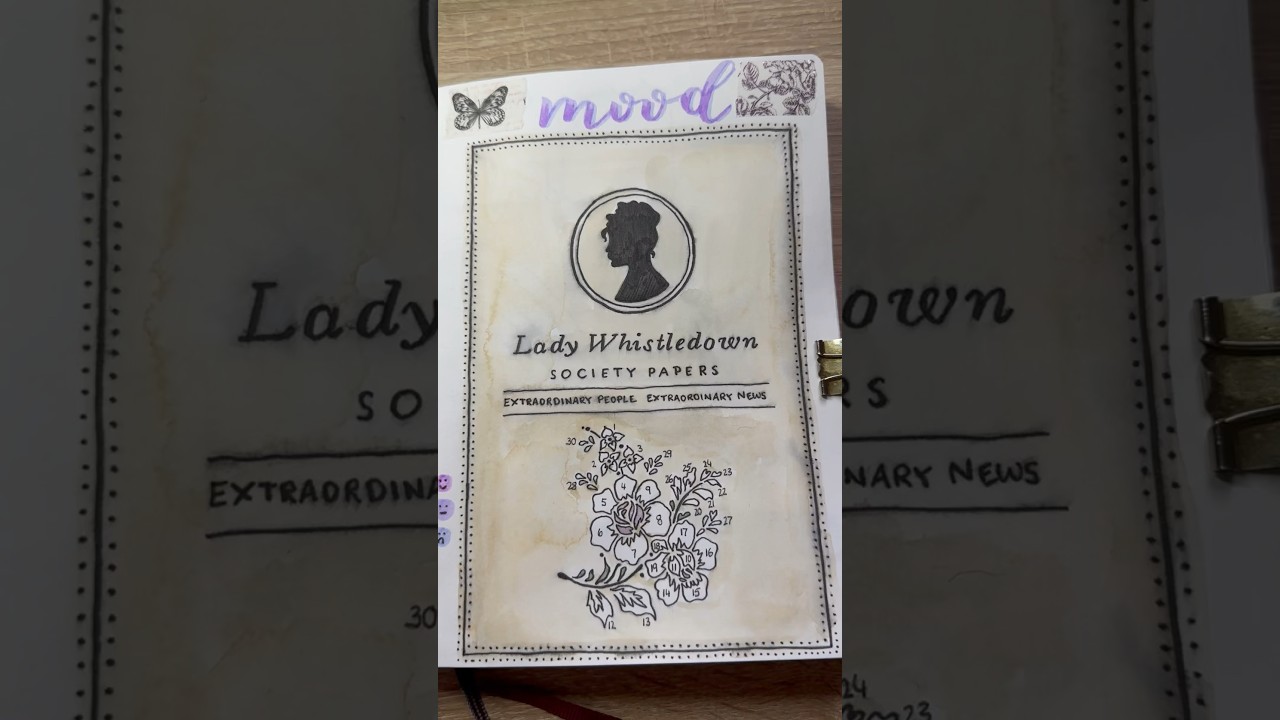 My june bujo setup 2023: Bridgerton