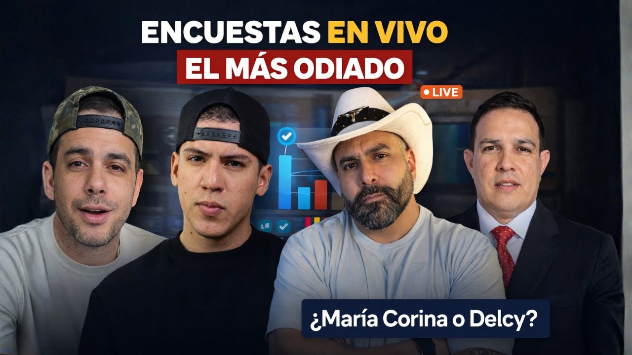 DOS ENCUESTAS EN VIVO: EL MÁS ODIADO Y QUIÉN GANARÍA ELECCIONES EN VENEZUELA