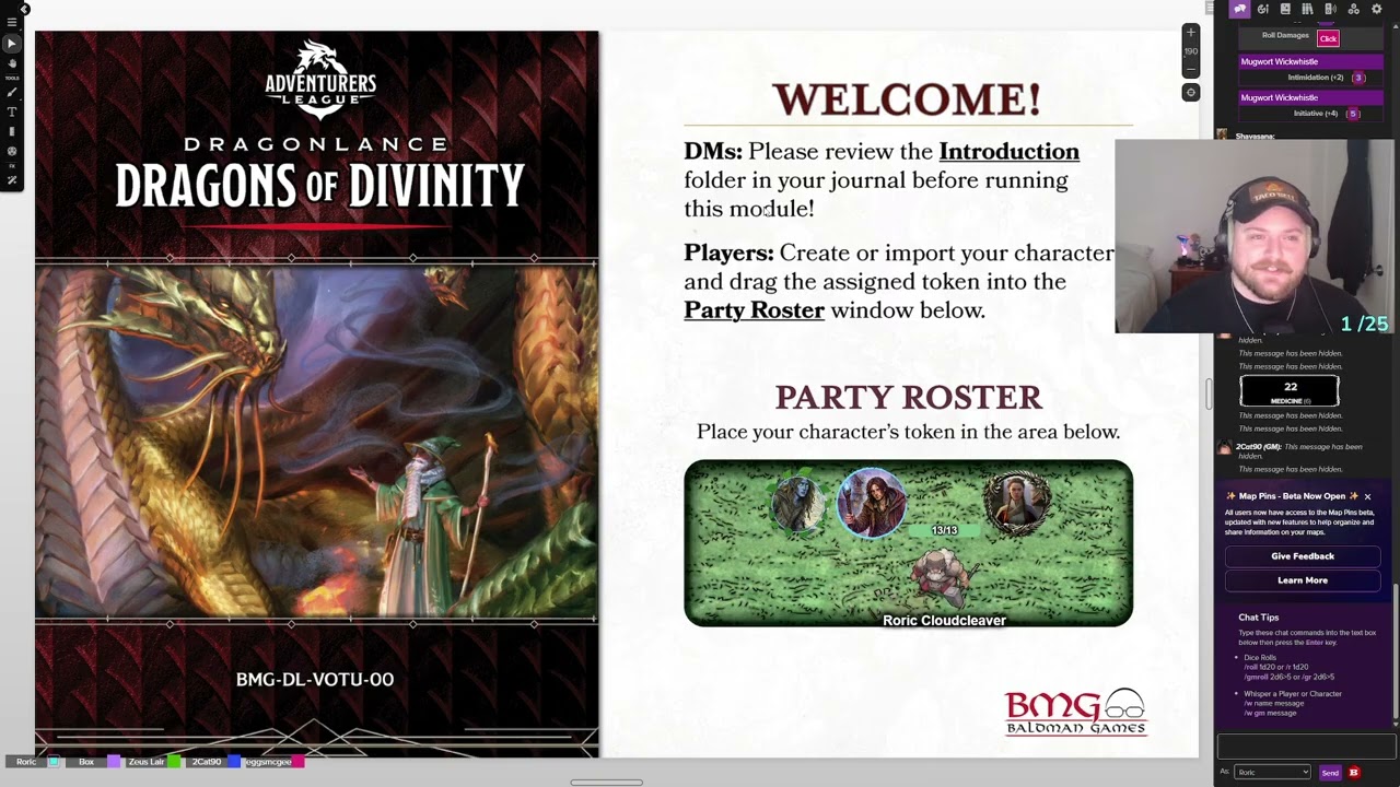 [1/11/26]🍾Dragonlance： Dragons of Divinity🍾 One Shot 🍾 w／ @literalbear @zeuslair @2cat90