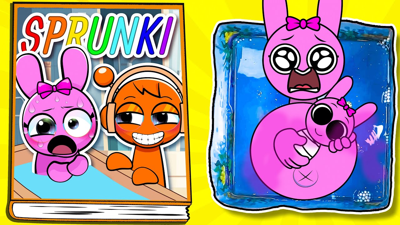 [Paper DIY] Making INCREDIBOX SPRUNKI Game Book 📚 (➕ Pinki Pregnant in the bathtub) ASMR