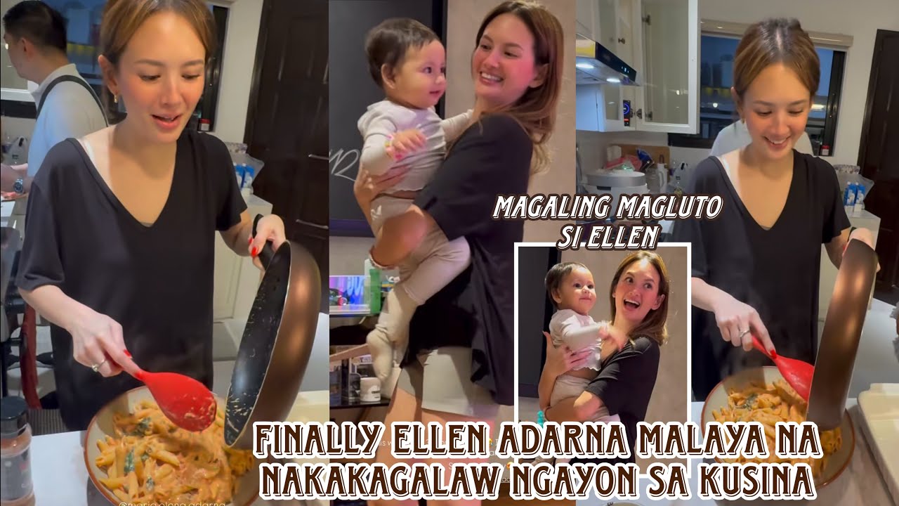 Ellen Adarna malaya na nakakagalaw ngayon sa kusina at nakakapagluto na siya finally free and happy