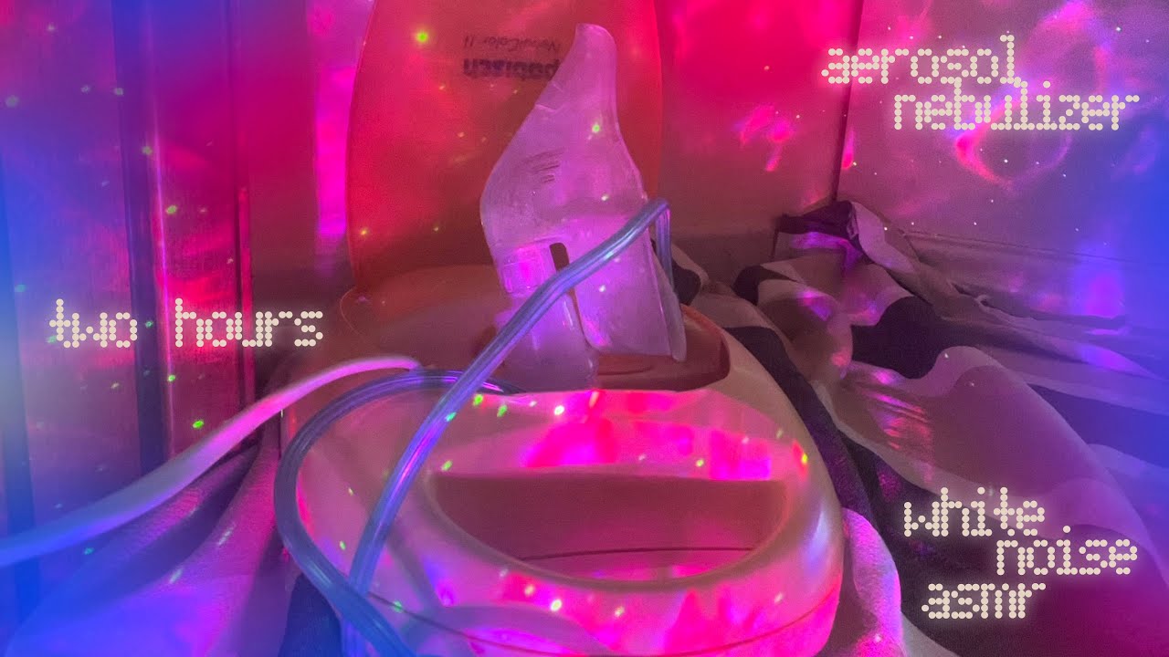 asmr aerosol nebulizer | two hours (white noise and lights to help you sleep, focus and relax)