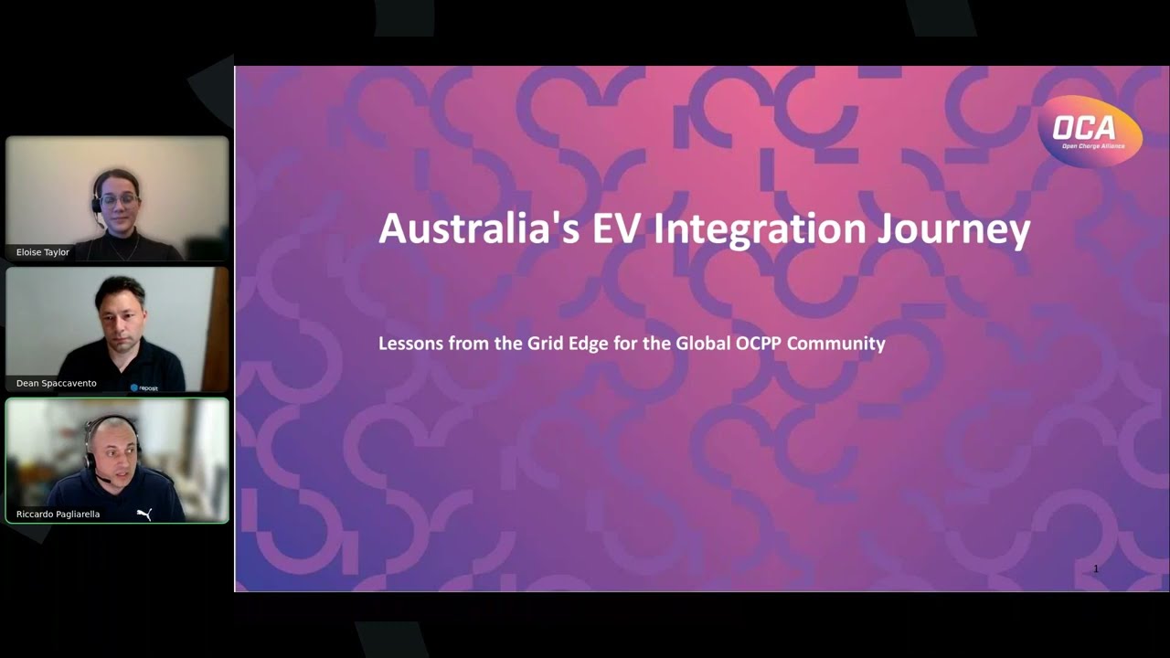 OCA webinar: Australia's EV Integration Journey. Lessons from the Grid Edge.
