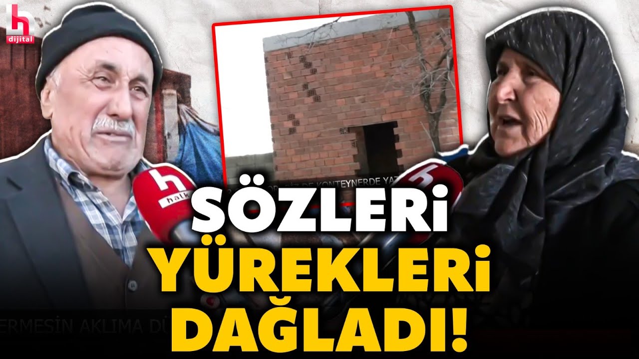 BOĞAZI DÜĞÜMLENDİ, GÖZYAŞLARINI TUTAMADI! Ahırdan bozma evde kalan depremzede çift yürekleri dağladı