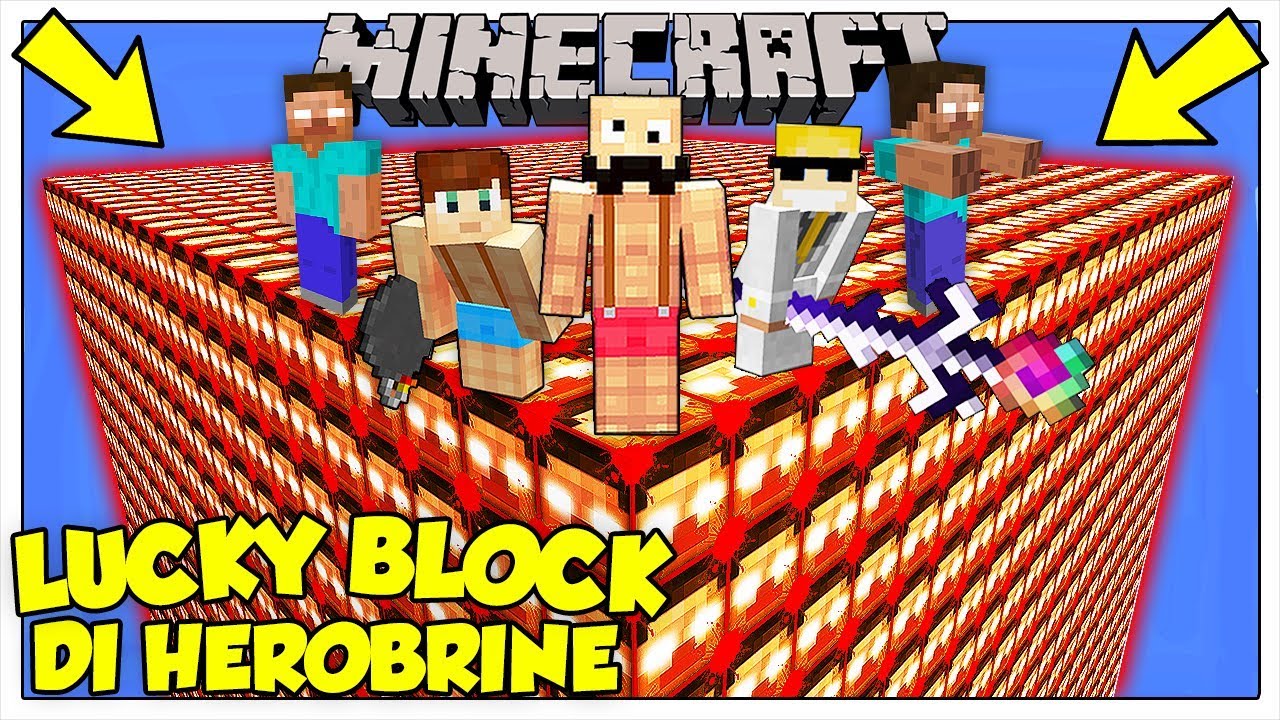 LA SFIDA DEI LUCKY BLOCK GIGANTI DI HEROBRINE! - Minecraft ITA
